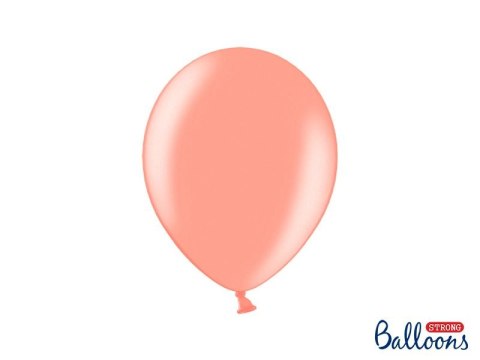 Balon gumowy Strong Baloons Metallic Rose Gold 1op/100sztuk metalizowany 100 szt różowy metaliczny 270mm (SB12M-019R) Balon gumowy Strong Baloons Metallic Rose Gold 1op/100sztuk metalizowany 100 szt różowy metaliczny 270mm (SB12M-019R)