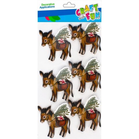 Naklejka (nalepka) Craft with Fun Osiołek 3D (501770)