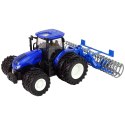 Traktor Lean Zdalnie Sterowany 1:24 Niebieski Agregat Talerzowy Metal (13346)