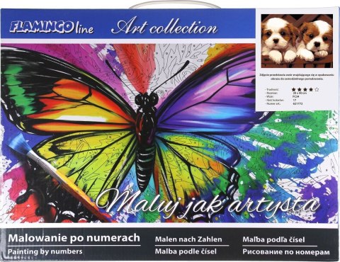 Zestaw kreatywny Flamingo Line Malowanie po numerach 30x40cm Dwa psy (FC34) Zestaw kreatywny Flamingo Line Malowanie po numerach 30x40cm Dwa psy (FC34)