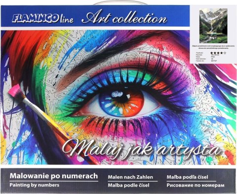 Zestaw kreatywny Flamingo Line Malowanie po numerach 40x50cm Potok w górach (fys2) Zestaw kreatywny Flamingo Line Malowanie po numerach 40x50cm Potok w górach (fys2)