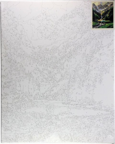 Zestaw kreatywny Flamingo Line Malowanie po numerach 40x50cm Potok w górach (fys2) Zestaw kreatywny Flamingo Line Malowanie po numerach 40x50cm Potok w górach (fys2)