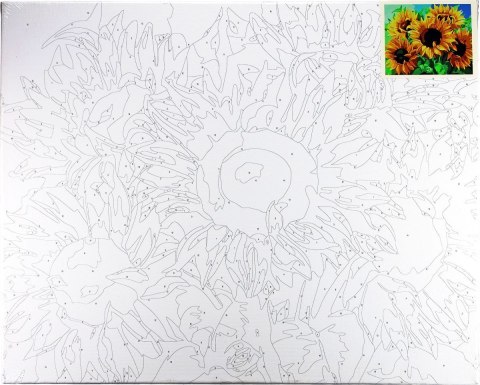 Zestaw kreatywny Flamingo Line Malowanie po numerach 40x50cm Słoneczniki (FDY29) Zestaw kreatywny Flamingo Line Malowanie po numerach 40x50cm Słoneczniki (FDY29)
