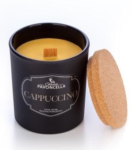 Świeczka ozdobna Pavoncella Classico Cappuccino czarna 135g (5905711530059)