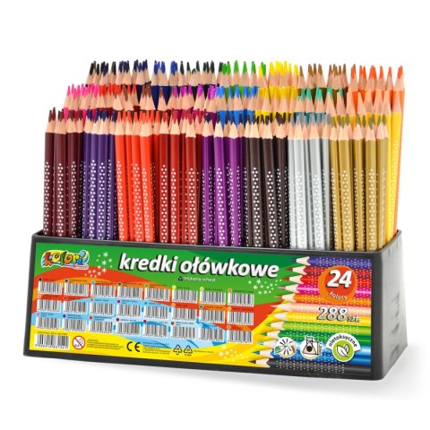 Kredki ołówkowe Penmate TRÓJKATNE 24 kol 288 SZT W DISPL (TT8840) Kredki ołówkowe Penmate TRÓJKATNE 24 kol 288 SZT W DISPL (TT8840)