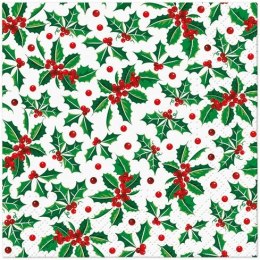 Serwetki Paw Coktail BN Holly Pattern różne bibuła (SDC238800)