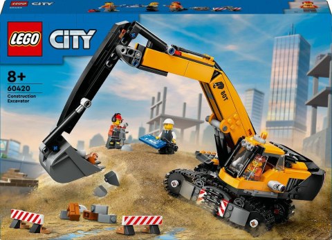 Klocki konstrukcyjne City Żółta koparka Lego (60420) Klocki konstrukcyjne City Żółta koparka Lego (60420)