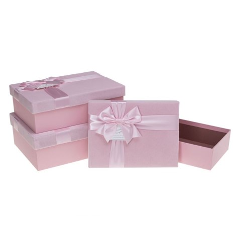 Pudełko na prezent Rozette (PUG-24114-PR Pink set 3 p) Pudełko na prezent Rozette (PUG-24114-PR Pink set 3 p)