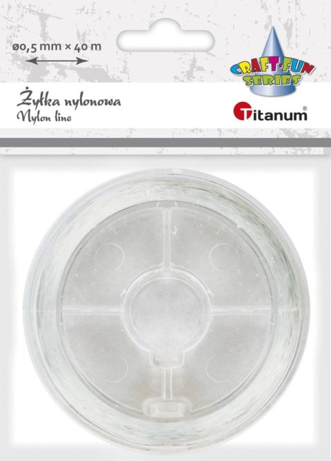 Żyłka ozdobna Titanum Craft-Fun Series 0,5 mm x 4 m przezroczysta (nylon) Żyłka ozdobna Titanum Craft-Fun Series 0,5 mm x 4 m przezroczysta (nylon)