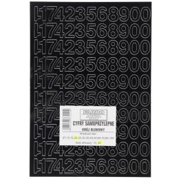 Cyfry samoprzylepne czarne Farro