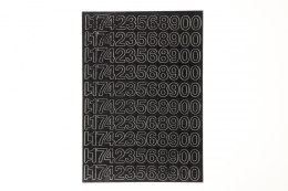 Cyfry samoprzylepne czarne Farro