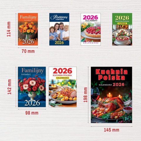 Kalendarz ścienny ZDZIERAK KUCHNIA POLSKA B7 Press