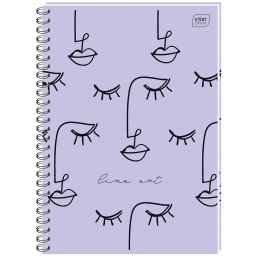 Kołozeszyt (kołonotatnik) A4 120k. krata+linia Interdruk (KOŁOZA4120HYB)