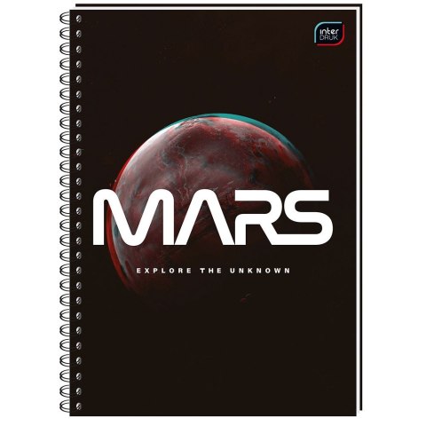 Kołozeszyt (kołonotatnik) A4 120k. krata+linia Interdruk (KOŁOZA4120HYB)