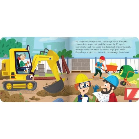 Książka dla dzieci Na ratunek. Koparka