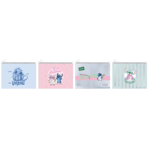 Teczka plastikowa na suwak Stitch A4 mix Beniamin
