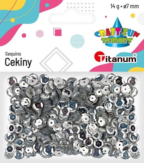 Cekiny Craft-Fun Series okrągłe 7mm 14g Titanum (CM6S)