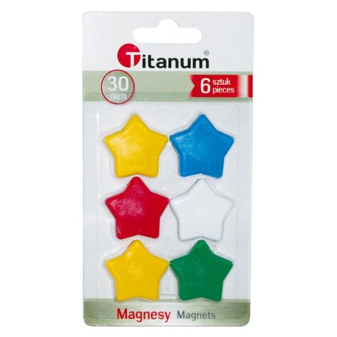 Magnes gwiazdy 30 mm mix [mm:] 30 Titanum (25014) 6 sztuk