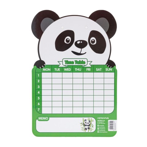 Tablica suchościeralna Jednorożec,Miś,Panda,Króliczek [mm:] 245x165 Astra Fun (325024006)