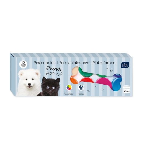 Farby plakatowe PUPPY SIGN kolor: mix 20ml 12 kolor. Interdruk