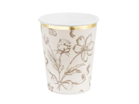 Kubek jednorazowy Kwiaty papier 220ml Partydeco (KPP100-EU1) Kubek jednorazowy Kwiaty papier 220ml Partydeco (KPP100-EU1)