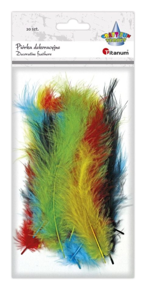 Piórka Craft-Fun Series mix 20 szt Titanum