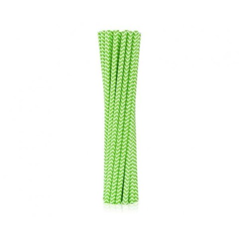 Słomka pap. limonkowe szlaczki, 6x197mm 12 szt Godan (RP-LS12) Słomka pap. limonkowe szlaczki, 6x197mm 12 szt Godan (RP-LS12)