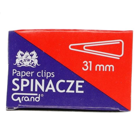Spinacze trójkątny wycofane 25mm 100 szt Grand Spinacze trójkątny wycofane 25mm 100 szt Grand