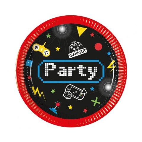 Talerz jednorazowy Game Party papier śr. 200mm 8 szt Godan (93770) Talerz jednorazowy Game Party papier śr. 200mm 8 szt Godan (93770)