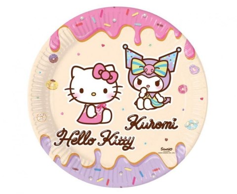 Talerz jednorazowy Hello Kitty and Kuromi papier śr. 230mm 8 szt Godan (98232) Talerz jednorazowy Hello Kitty and Kuromi papier śr. 230mm 8 szt Godan (98232)