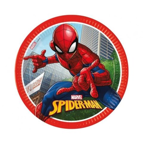 Talerz jednorazowy Spiderman papier śr. 230mm 8 szt Godan (93863) Talerz jednorazowy Spiderman papier śr. 230mm 8 szt Godan (93863)