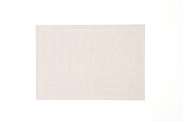 Cyfry samoprzylepne białe Farro