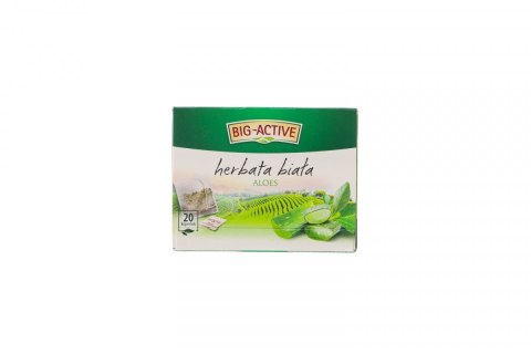 Herbata biała z aloesem aloes 20 saszetek Big Active Herbata biała z aloesem aloes 20 saszetek Big Active