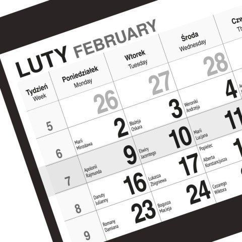 Kalendarz ścienny KAWA 310mm x 790mm Press