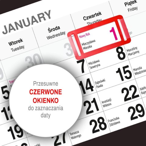 Kalendarz ścienny KAWA 310mm x 790mm Press