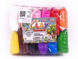 Masa plastyczna dla dzieci pianka 12szt. mix Bigtoys (BPLA7346)