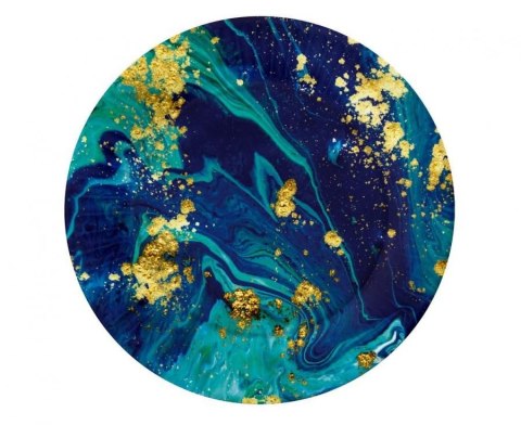 Talerz jednorazowy Midnight Blue papier śr. 180mm 6 szt Godan (PG-TMB7)