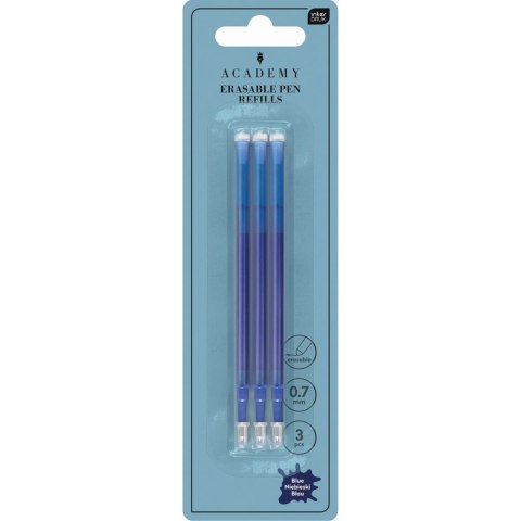 Wkład do długopisu wymazywalny 3 szt wkład niebieski Interdruk (BBK , BBF. ACADEMY)