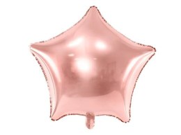 Balon foliowy Gwiazdka, 70cm, różowe złoto 27cal Partydeco (FB78M-019R)