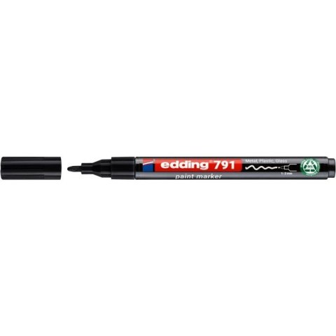 Marker olejowy PCR E-791 czarny 1,0-2,0mm okrągła końcówka Edding (ED-791PCR001) Marker olejowy PCR E-791 czarny 1,0-2,0mm okrągła końcówka Edding (ED-791PCR001)