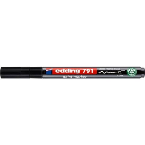Marker olejowy PCR E-791 czarny 1,0-2,0mm okrągła końcówka Edding (ED-791PCR001) Marker olejowy PCR E-791 czarny 1,0-2,0mm okrągła końcówka Edding (ED-791PCR001)