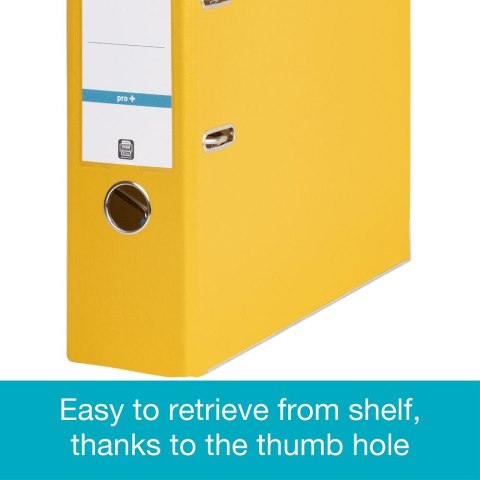 Segregator dźwigniowy 8 cm Pro+ A4 80mm żółty Elba (100202166)