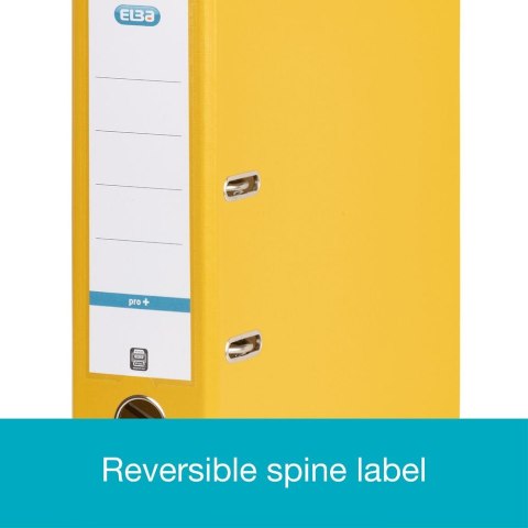 Segregator dźwigniowy 8 cm Pro+ A4 80mm żółty Elba (100202166)