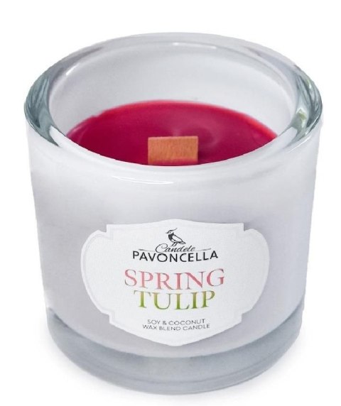 Świeczka ozdobna Classico Spring Tulip biała 170g Pavoncella (5905711530974)