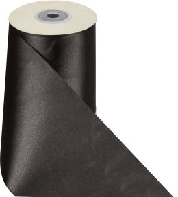 Wstążka Craft-Fun Series satynowa 100x25 [mm x m] czarny Titanum (100MM/25M 010)