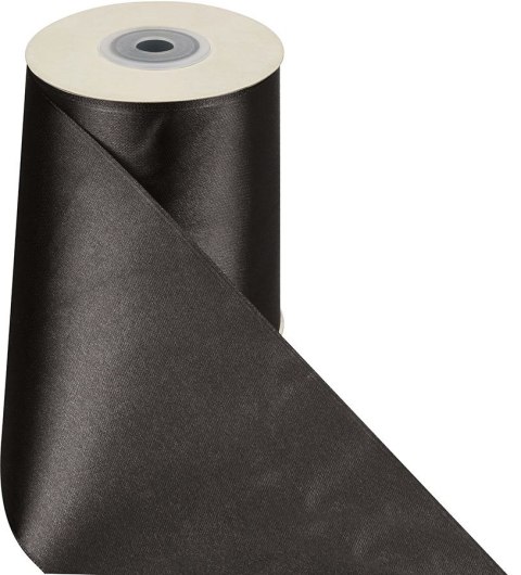 Wstążka Craft-Fun Series satynowa 100x25 [mm x m] czarny Titanum (100MM/25M 010)