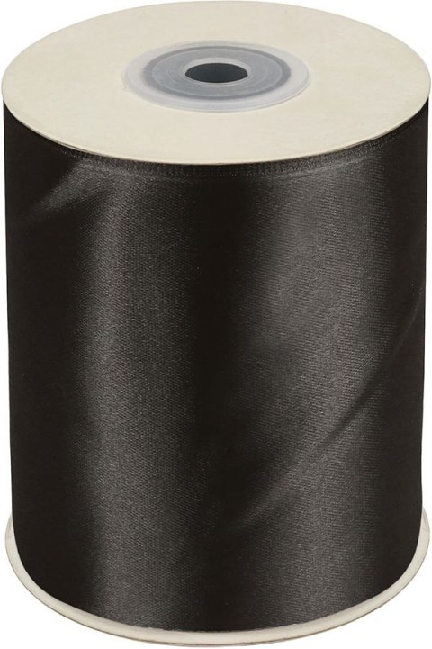 Wstążka Craft-Fun Series satynowa 100x25 [mm x m] czarny Titanum (100MM/25M 010)