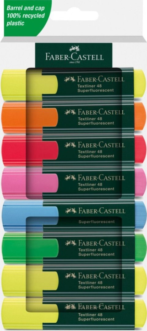 Zakreślacz Neon 8 kol. mix 1,0-5,0mm Faber Castell (254848 FC) Zakreślacz Neon 8 kol. mix 1,0-5,0mm Faber Castell (254848 FC)