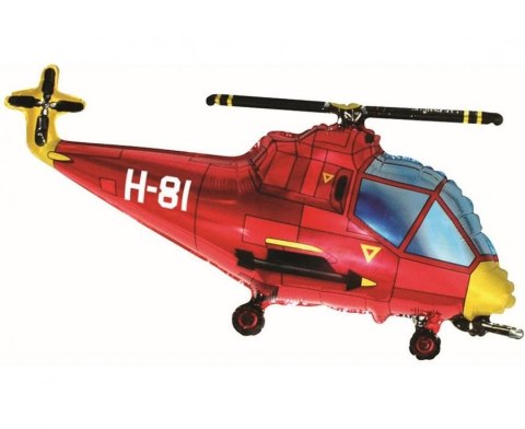 Balon foliowy Helikopter (czerwony) 24cal Godan (B901667R) Balon foliowy Helikopter (czerwony) 24cal Godan (B901667R)
