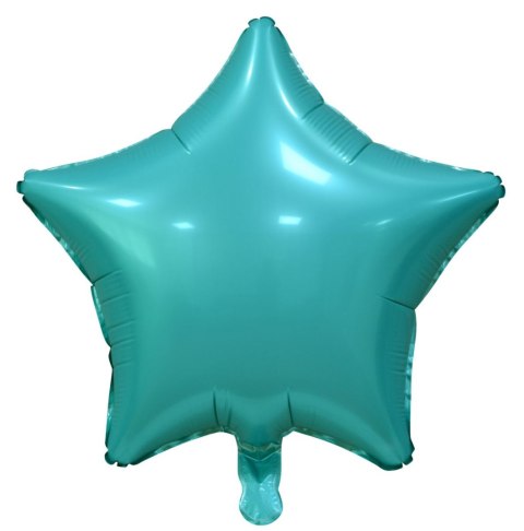 Balon foliowy Turkusowa gwiazda matowa 18cal Godan (BG-HMTR) Balon foliowy Turkusowa gwiazda matowa 18cal Godan (BG-HMTR)